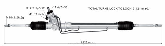 cremallera de dirección asistida 44504-87601-000 BNPH2811 mayorista de repuestos de motos - DAIHATSU