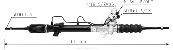 Cremallera de dirección asistida 57700-2e000 57700-1f000 577001f800 577000z800 577002e800 7134906000 BNPH2748 autopartes mayoreo - HYUNDAI/KIA
