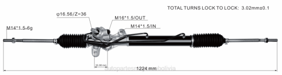 cremallera de dirección asistida 57700-1c100 57700-1c080 BNPH2766 repuestos de motos la paz Bolivia - HYUNDAI/KIA