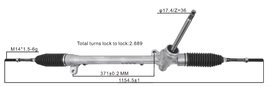 cremallera de dirección asistida db2p32110b BNPH2630 repuestos honda motos Bolivia - MAZDA