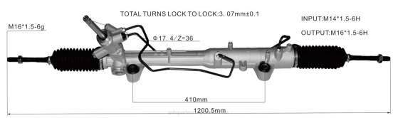 cremallera de dirección asistida td11-32-110h td11-32-110j td11-32-110k 262057 BNPH2634 venta de autopartes mayoreo - MAZDA
