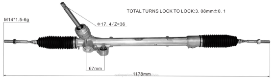 cremallera de dirección asistida tk48-32-110a tk48-32-110b tk48-32-110c BNPH2635 mayorista de venta de repuestos de motos - MAZDA