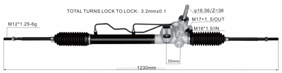 cremallera de dirección asistida 4410a313 BNPH2558 autopartes mayoreo - MITSUBISHI