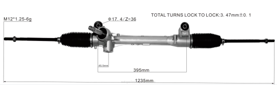 cremallera de dirección asistida 4410a498 BNPH2553 repuestos de auto en santa cruz Bolivia - MITSUBISHI
