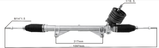 Cremallera de dirección asistida 48001-cy010 48001-cy01a BNPH2598 autopartes mayoreo - NISSAN
