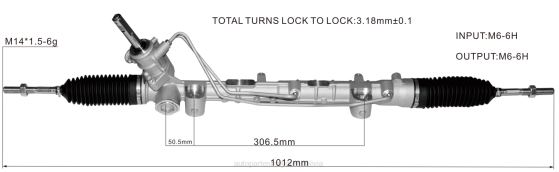 Cremallera de dirección asistida 490011431r 490014592r 490016602r 490017454r 490014306r BNPH2802 repuestos suzuki motos Bolivia - RENAULT