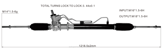 cremallera de dirección asistida 7700433725 BNPH2804 venta de autopartes mayoreo - RENAULT