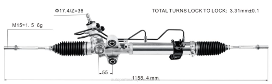 cremallera de dirección asistida 44200-26470 BNPH2484 venta de autopartes mayoreo - TOYOTA