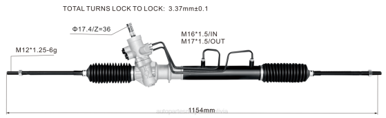 cremallera de dirección asistida 44250-10160 44250-0a010 44250-0a011 44250-0a012 44250-0a020 BNPH2517 mayorista de repuestos automotrices - TOYOTA