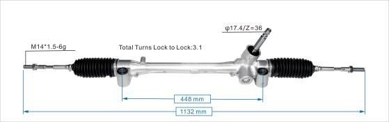 cremallera de dirección asistida 45510-0d560 BNPH2507 mayorista de repuestos automotrices - TOYOTA