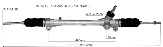 cremallera de dirección asistida 45510-48030 BNPH2521 mayorista de repuestos de motos - TOYOTA
