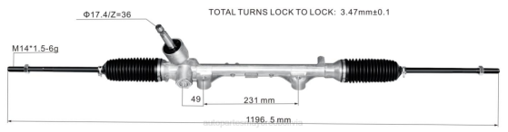 cremallera de dirección asistida 45510-bz350 BNPH2467 mayorista de repuestos automotrices - TOYOTA