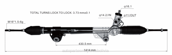 cremallera de dirección asistida bl1z3504-a BNPH2667 mayorista de repuestos automotrices - FORD