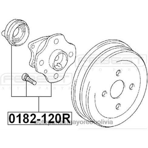 autopartes mayoreo - 4245012051 - cubo de rueda N2FFZ18